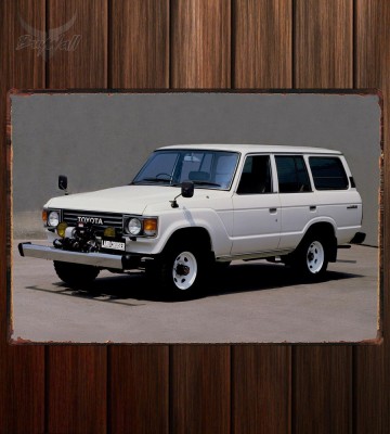 Металлическая табличка Toyota Land Cruiser 60 Wagon JP-spec (HJ60V)